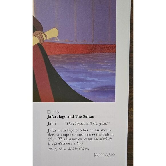 The Art Of Aladdin Sotheby's Auction Catalog October 9 1993 Disney Memorabilia - Picture 11 of 11
